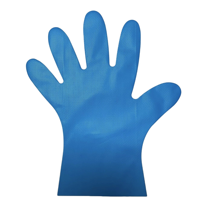 Chemische Resistenzblaue TPE -Handschuhe (Diamantmuster)