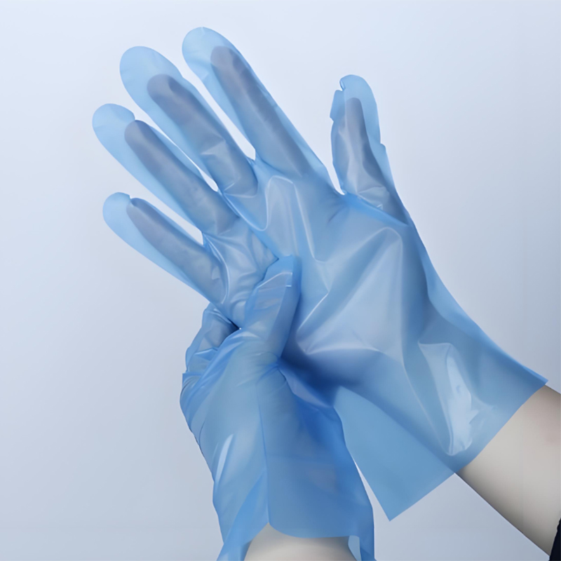 ‌Chemical Resistance Blue TPE -Handschuhe (matte Textur)