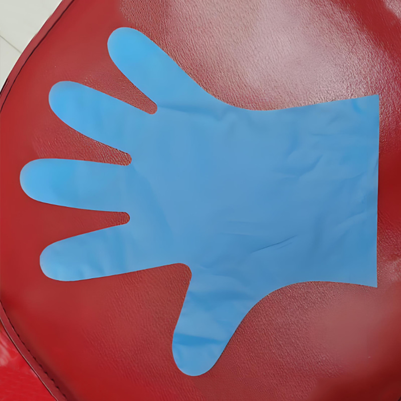 ‌Chemical Resistance Blue TPE -Handschuhe (matte Textur)