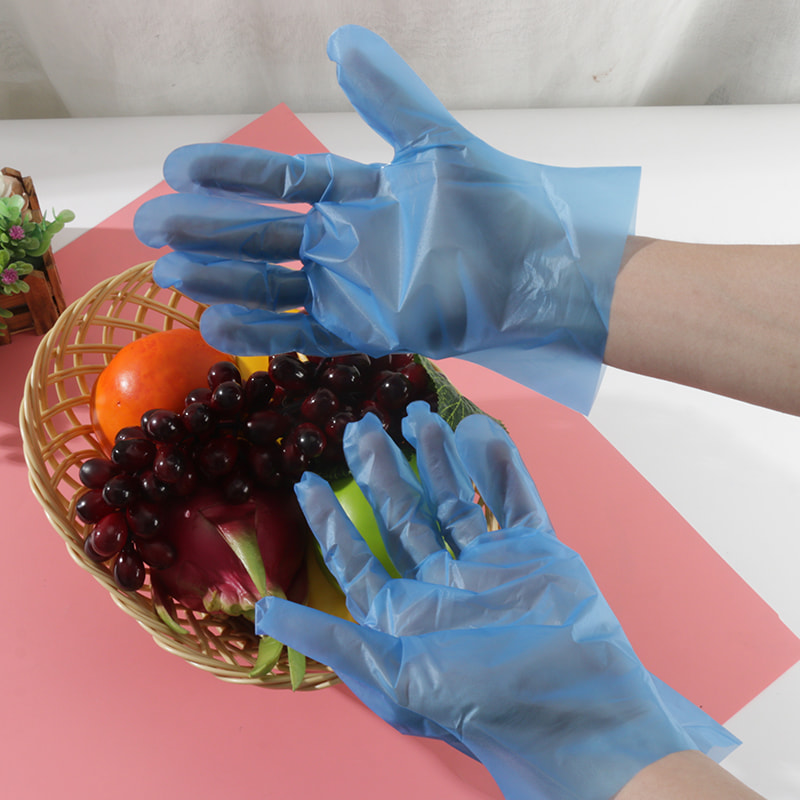 ‌Chemical Resistance Blue TPE -Handschuhe (matte Textur)