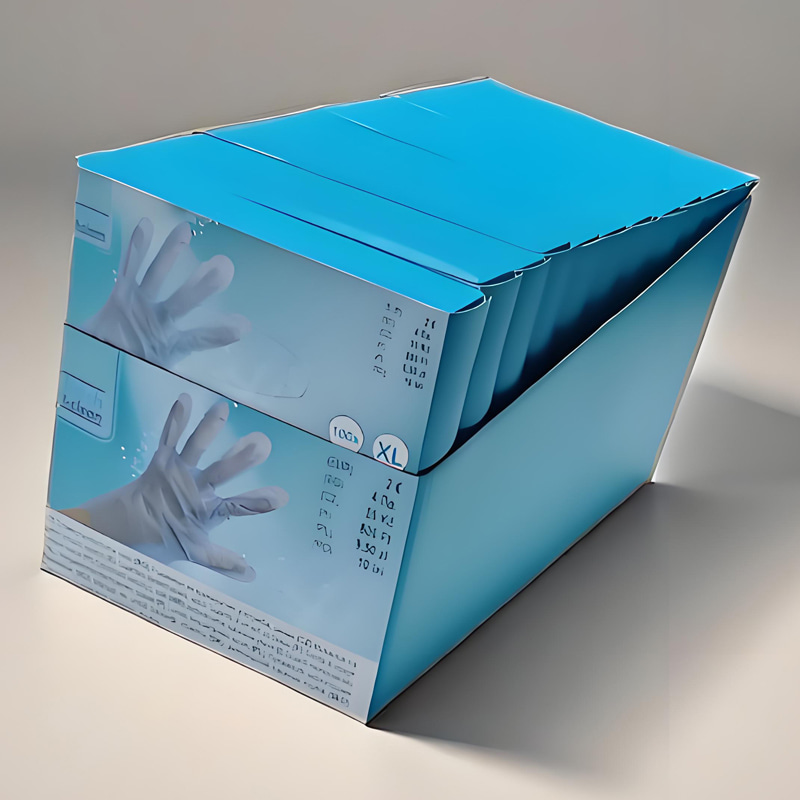 ‌Chemical Resistance Blue TPE -Handschuhe (matte Textur)