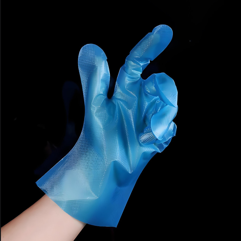 ‌Chemical Resistance Blue TPE -Handschuhe (matte Textur)
