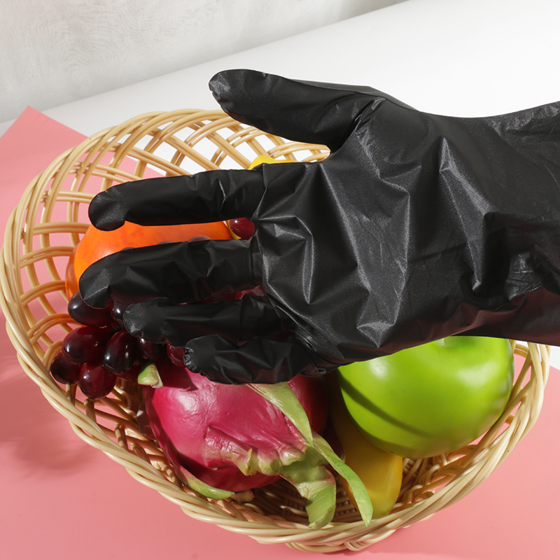 ‌‌Good Temperaturwiderstand Schwarze TPE -Handschuhe (matte Textur)