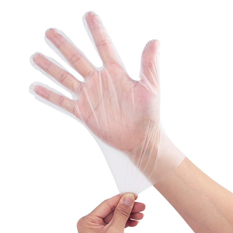 Umweltfreundliche und weiche TPE-Handschuhe in Cremeweiß (matte Textur)