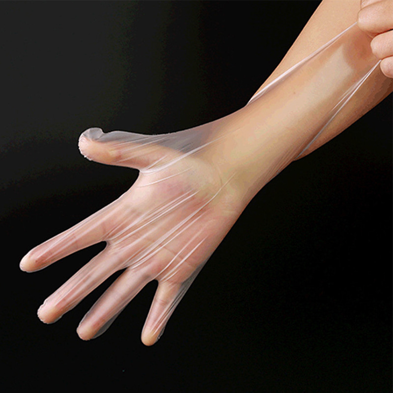 Umweltfreundliche und weiche TPE-Handschuhe in Cremeweiß (matte Textur)