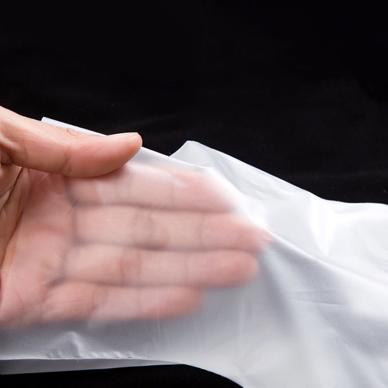 Umweltfreundliche und weiche TPE-Handschuhe in Cremeweiß (matte Textur)